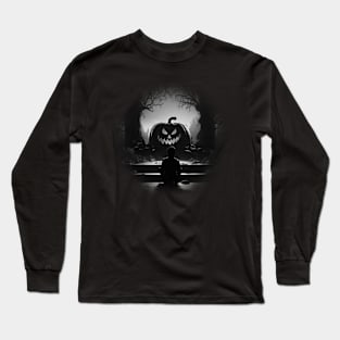 epic pumpkin demon Long Sleeve T-Shirt